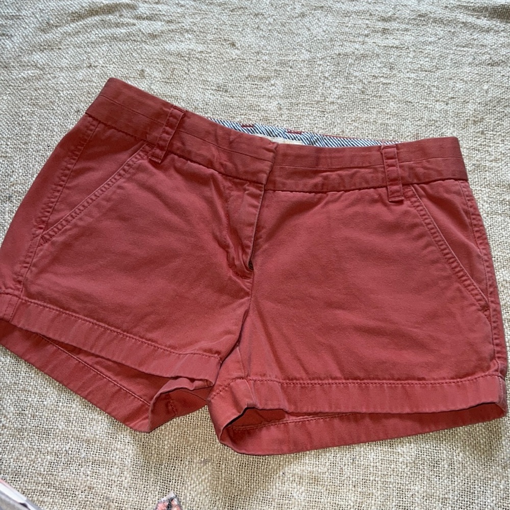 J Crew Salmon Twill  Shorts